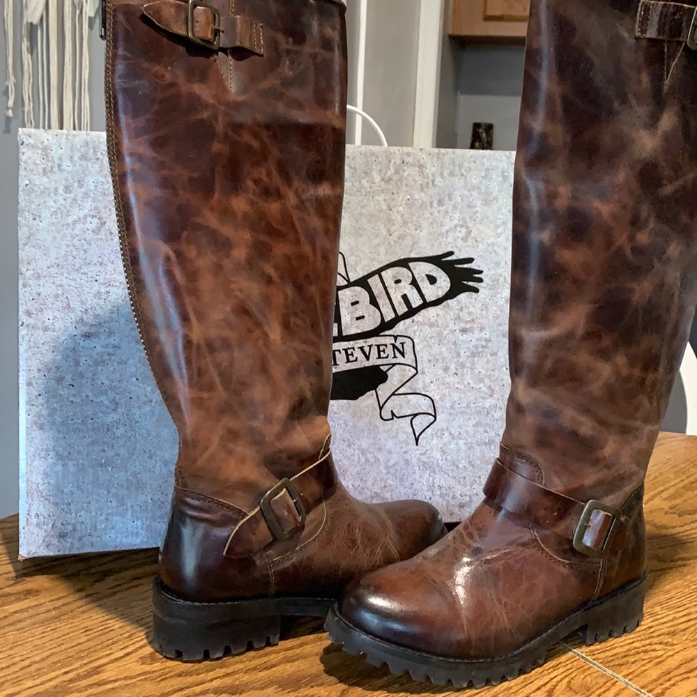 Freebird Cognac Boots size 5 worn twice! Excellent condition!